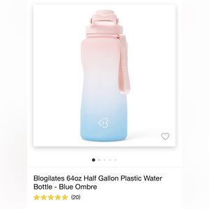 Blogilates ombré water bottle 64 oz